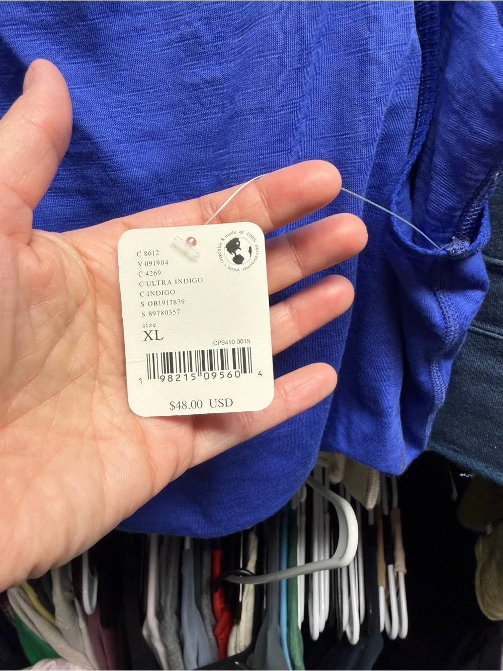 Free People Electric Blue Sleeveless Tank Top - Picture 5 of 5
